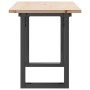 Mesa de centro marco O madera maciza pino y acero 110x40x45 cm de , Mesas de cocina y de comedor - Ref: Foro24-3282667, Preci...