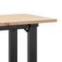 Mesa de centro marco O madera maciza pino y acero 110x40x45 cm de , Mesas de cocina y de comedor - Ref: Foro24-3282667, Preci...