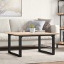 Mesa de centro marco O madera maciza pino y acero 90x90x45 cm de , Mesas de cocina y de comedor - Ref: Foro24-3282665, Precio...