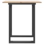 Mesa de comedor marco O madera maciza pino y acero 70x70x75 cm de , Mesas de cocina y de comedor - Ref: Foro24-3282671, Preci...