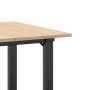 Mesa de comedor marco O madera maciza pino y acero 70x70x75 cm de , Mesas de cocina y de comedor - Ref: Foro24-3282671, Preci...