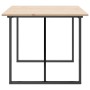 Mesa de comedor marco O madera maciza pino y acero 180x90x75cm de , Mesas de cocina y de comedor - Ref: Foro24-3282678, Preci...