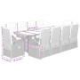 Set de comedor jardín 11 pzas con cojines ratán sintético negro de , Conjuntos de jardín - Ref: Foro24-3277634, Precio: 2,00 ...