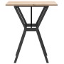 Mesa de comedor marco Y madera maciza pino y acero 70x70x75 cm de , Mesas de cocina y de comedor - Ref: Foro24-3282715, Preci...