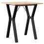 Mesa de comedor marco Y madera maciza pino y acero 70x70x75 cm de , Mesas de cocina y de comedor - Ref: Foro24-3282715, Preci...