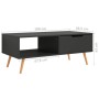Mueble de TV madera de ingeniería gris 100x49,5x43 cm de vidaXL, Mesas de centro - Ref: Foro24-326788, Precio: 76,96 €, Descu...