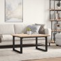 Mesa de centro marco O madera maciza pino y acero 80x80x45,5 cm de , Mesas de cocina y de comedor - Ref: Foro24-3282729, Prec...