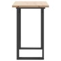 Mesa de comedor marco O madera maciza pino acero 100x50x75,5 cm de , Mesas de cocina y de comedor - Ref: Foro24-3282741, Prec...