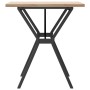 Mesa de comedor marco Y madera maciza pino y acero 70x70x75,5cm de , Mesas de cocina y de comedor - Ref: Foro24-3282781, Prec...