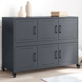 Aparador acero gris antracita 100,5x39x72 cm de , Aparadores - Ref: Foro24-846742, Precio: 183,41 €, Descuento: %