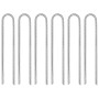 Clavijas de tienda forma U 6 uds acero galvanizado 30 cm Ø7 mm de , Accesorios para tiendas de campaña - Ref: Foro24-4009345,...