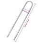 Clavijas de tienda forma U 6 uds acero galvanizado 30 cm Ø7 mm de , Accesorios para tiendas de campaña - Ref: Foro24-4009345,...