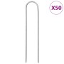 Clavijas de tierra forma U 50 uds acero galvanizado 15x3,5 cm de , Accesorios para tiendas de campaña - Ref: Foro24-4009364, ...