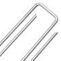 Clavijas de tierra forma U 50 uds acero galvanizado 20x3,5 cm de , Accesorios para tiendas de campaña - Ref: Foro24-4009366, ...