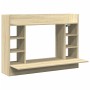 Escritorio de pared madera ingeniería roble Sonoma 105x48x75 cm de , Escritorios - Ref: Foro24-847970, Precio: 81,76 €, Descu...