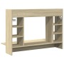 Escritorio de pared madera ingeniería roble Sonoma 105x48x75 cm de , Escritorios - Ref: Foro24-847970, Precio: 81,76 €, Descu...