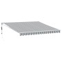 Toldo retráctil aluminio y tela gris antracita y blanco 4x3 m de , Toldos - Ref: Foro24-3216115, Precio: 439,67 €, Descuento: %