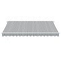 Toldo retráctil aluminio y tela gris antracita y blanco 4x3 m de , Toldos - Ref: Foro24-3216115, Precio: 439,67 €, Descuento: %