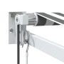 Toldo retráctil aluminio y tela gris antracita y blanco 4x3 m de , Toldos - Ref: Foro24-3216115, Precio: 439,67 €, Descuento: %