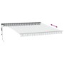 Toldo retráctil automático luz LED antracita blanco 400x350 cm de , Toldos - Ref: Foro24-3215811, Precio: 813,41 €, Descuento: %
