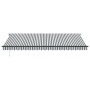 Toldo retráctil automático gris antracita y blanco 500x350 cm de , Toldos - Ref: Foro24-3215818, Precio: 581,16 €, Descuento: %