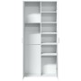 Aparador alto madera de ingeniería blanco 80x35x180 cm de , Taquillas y armarios de almacenamiento - Ref: Foro24-3276651, Pre...