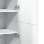 Aparador alto madera de ingeniería blanco 80x35x180 cm de , Taquillas y armarios de almacenamiento - Ref: Foro24-3276651, Pre...