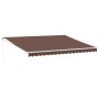 Toldo retráctil manual marrón 450x300 cm de , Toldos - Ref: Foro24-3215701, Precio: 331,14 €, Descuento: %