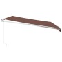 Toldo retráctil manual marrón 450x300 cm de , Toldos - Ref: Foro24-3215701, Precio: 331,14 €, Descuento: %