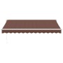 Toldo retráctil manual marrón 350x250 cm de , Toldos - Ref: Foro24-3215699, Precio: 231,92 €, Descuento: %