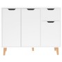 Aparador madera de ingeniería blanco brillante 90x30x72 cm de vidaXL, Aparadores - Ref: Foro24-326819, Precio: 148,21 €, Desc...