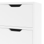 Aparador madera de ingeniería blanco brillante 90x30x72 cm de vidaXL, Aparadores - Ref: Foro24-326819, Precio: 148,21 €, Desc...