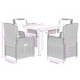 Set comedor de jardín 5 pzas con cojines ratán sintético beige de , Conjuntos de jardín - Ref: Foro24-3262883, Precio: 569,14...