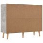 Aparador de madera de ingeniería gris hormigón 90x30x72 cm de vidaXL, Aparadores - Ref: Foro24-326817, Precio: 109,41 €, Desc...