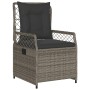 Set comedor de jardín 3 piezas con cojines ratán sintético gris de , Conjuntos de jardín - Ref: Foro24-3262992, Precio: 282,4...