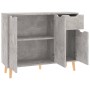 Aparador de madera de ingeniería gris hormigón 90x30x72 cm de vidaXL, Aparadores - Ref: Foro24-326817, Precio: 109,41 €, Desc...