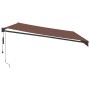 Toldo retráctil automático marrón 500x300 cm de , Toldos - Ref: Foro24-3215717, Precio: 454,16 €, Descuento: %