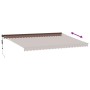Toldo retráctil automático marrón 500x300 cm de , Toldos - Ref: Foro24-3215717, Precio: 454,16 €, Descuento: %