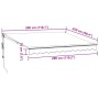 Toldo retráctil automático burdeos 300x250 cm de , Toldos - Ref: Foro24-3215708, Precio: 353,57 €, Descuento: %