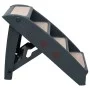 Dark gray 4-step folding dog ladder by vidaXL, Pet Steps and Ramps - Ref: Foro24-171172, Price: 61,96 €, Discount: %