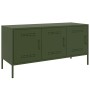 Mueble de TV de acero verde oliva 100,5x39x50,5 cm de , Muebles TV - Ref: Foro24-842950, Precio: 100,20 €, Descuento: %