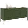 Mueble de TV de acero verde oliva 100,5x39x50,5 cm de , Muebles TV - Ref: Foro24-842950, Precio: 100,20 €, Descuento: %