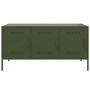 Mueble de TV de acero verde oliva 100,5x39x50,5 cm de , Muebles TV - Ref: Foro24-842950, Precio: 100,20 €, Descuento: %