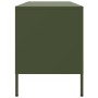 Mueble de TV de acero verde oliva 100,5x39x50,5 cm de , Muebles TV - Ref: Foro24-842950, Precio: 100,20 €, Descuento: %