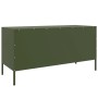 Mueble de TV de acero verde oliva 100,5x39x50,5 cm de , Muebles TV - Ref: Foro24-842950, Precio: 100,20 €, Descuento: %