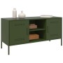 Mueble de TV de acero verde oliva 100,5x39x50,5 cm de , Muebles TV - Ref: Foro24-842992, Precio: 113,17 €, Descuento: %