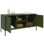 Mueble de TV de acero verde oliva 100,5x39x50,5 cm de , Muebles TV - Ref: Foro24-842992, Precio: 113,17 €, Descuento: %