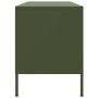 Mueble de TV de acero verde oliva 100,5x39x50,5 cm de , Muebles TV - Ref: Foro24-842992, Precio: 113,17 €, Descuento: %