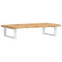 Estante de lavabo de pared de acero y madera maciza de roble de , Tocadores de baño - Ref: Foro24-3302336, Precio: 86,70 €, D...