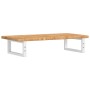 Estante de lavabo de pared de acero y madera maciza de roble de , Tocadores de baño - Ref: Foro24-3302336, Precio: 86,70 €, D...